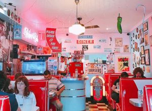 doughboxdiner diner sydney dinner twist unusual american vintage 1950 cute fun yum food milkshake burger waffle good 4